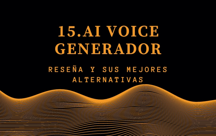 Reseña del generador de voz de 15.AI Voice y sus 4 mejores alternativas