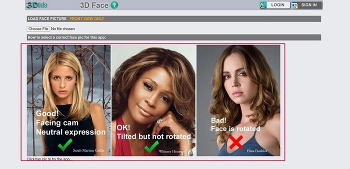 3DThis - crear rostros 3d online - paso 4
