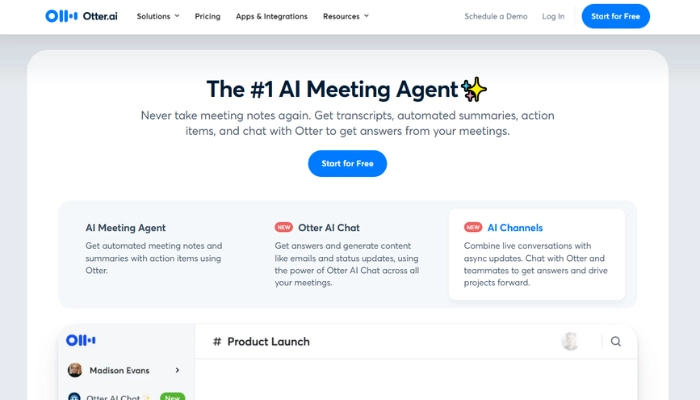 app para transcribir audios otter ai