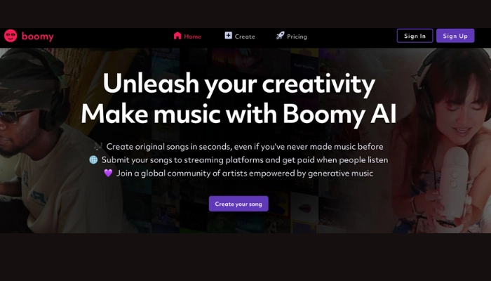 boomy app crear musica