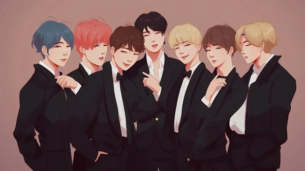 BTS Dibujo Animado 1