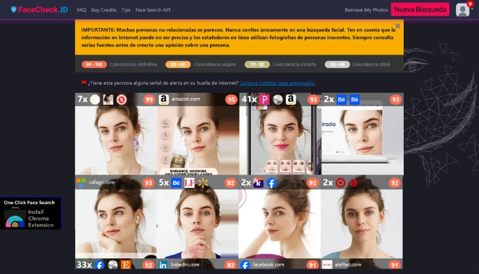 buscar a personas por foto en facecheck id