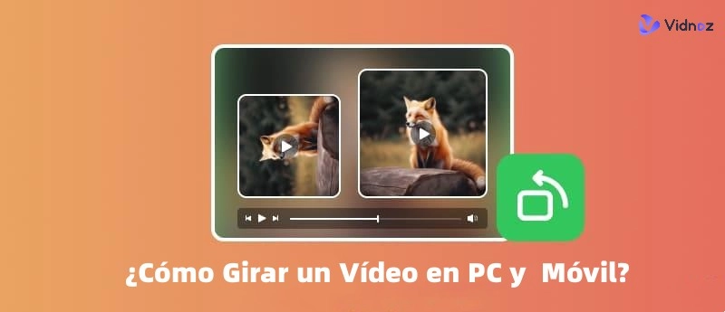 ¿Cómo Girar un Vídeo en PC y  Móvil? Formas Más Efectivas