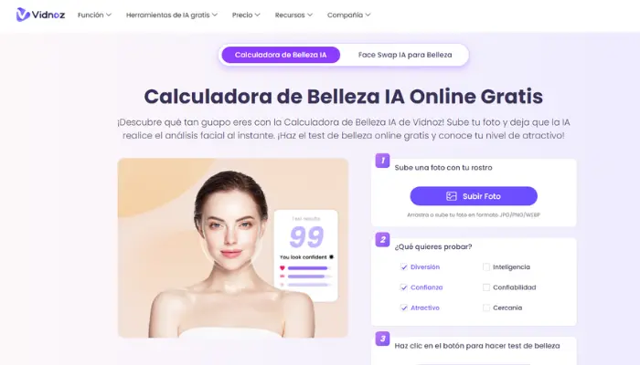 calculadora de belleza atractivo