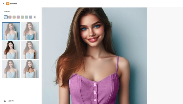 Cambiar color de ropa en fotos con Pixelcut