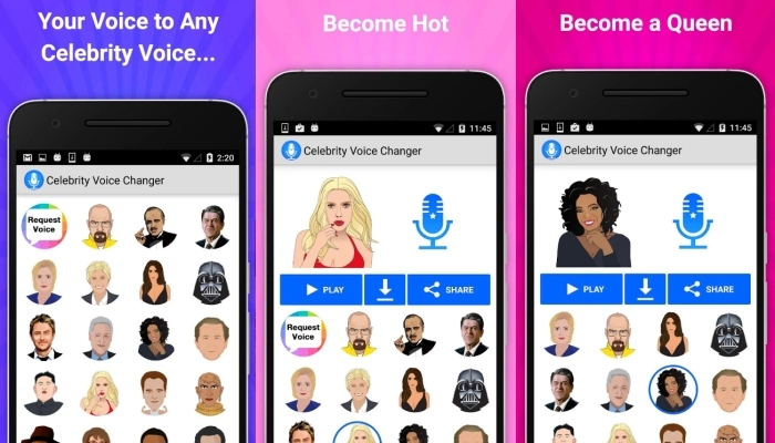 Celebrity Voice Changer - app con voces de famosos