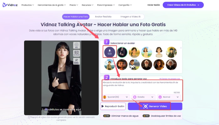 como hacer hablar tu idol de kpop con vidnoz