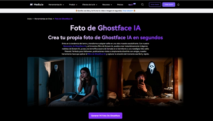 como hacer la foto de ghostface