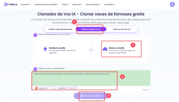 como hacer la voz de elmo con vidnoz ai