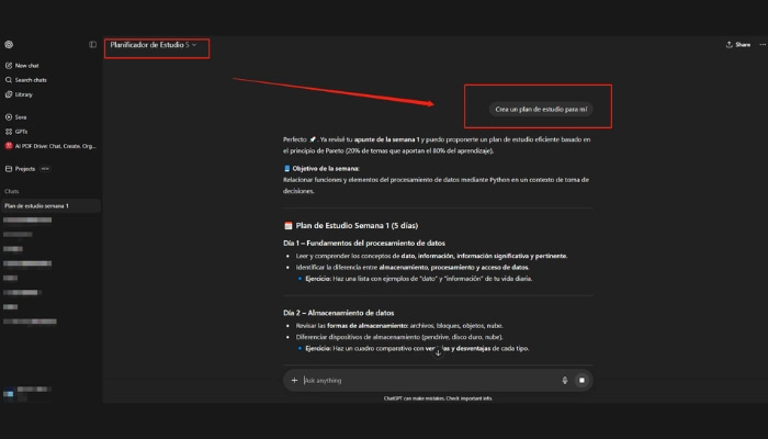 como hacer una rutina de estudio con chatgpt