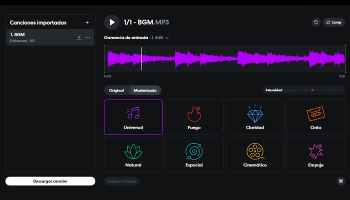 como usar ia masterizar audio gratis con bandlab