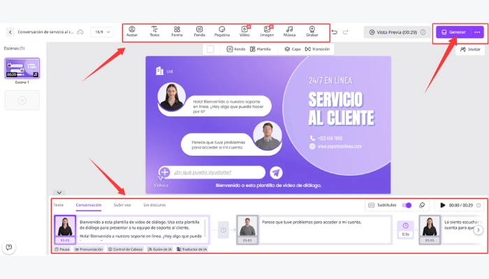 como usar Vidnoz AI como ia crm paso 2