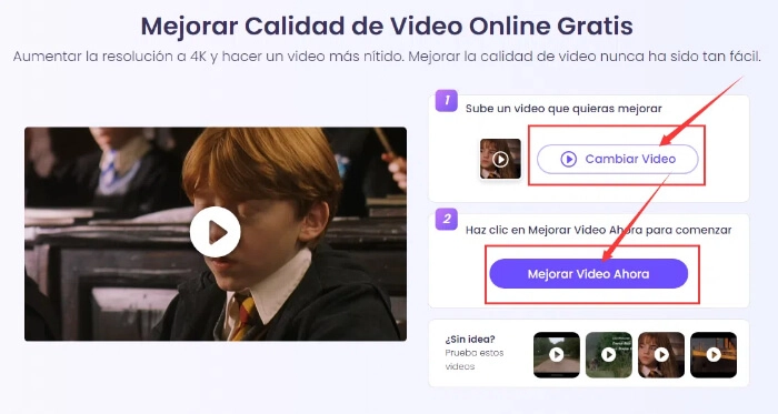 como usar vidnoz ai mejorador de video