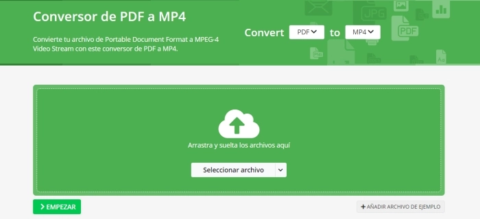 Conversor de PDF a MP4