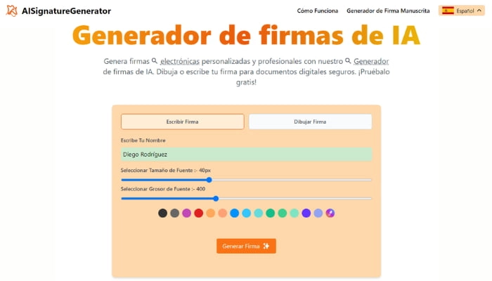 creador de firmas ai signature generator