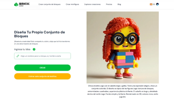 crear lego personalizado gratis con brick center