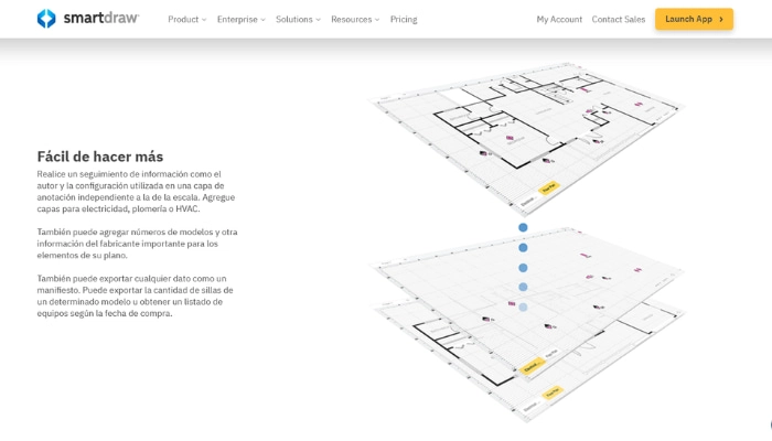crear planos online gratis con SmartDraw