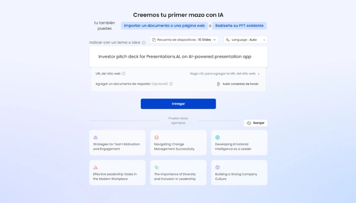 crear presentaciones con ia a partir de un texto con presentationsai