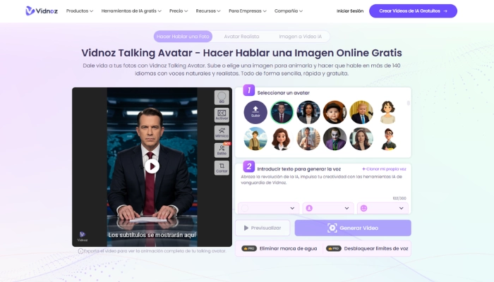 crear talking avatar gratis con ia