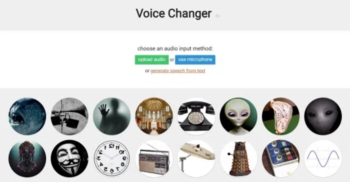 crear voz de alien con voice changer io