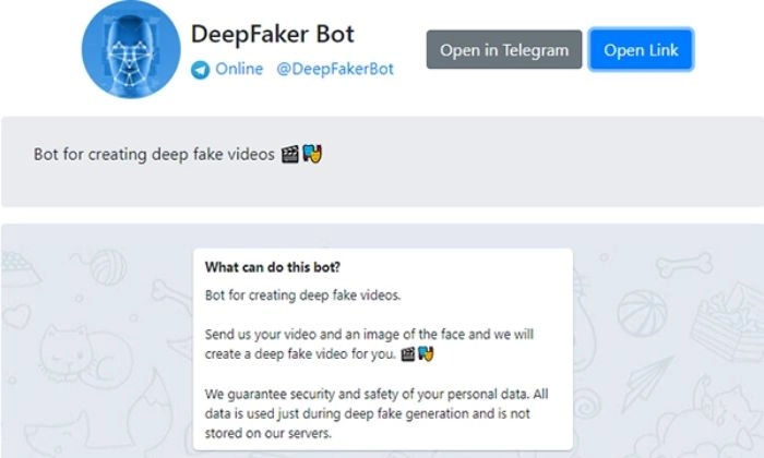 telegram deepfake bot