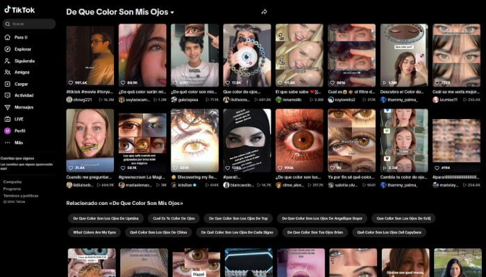 descubrir que color de ojos tengo en tiktok