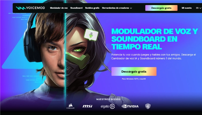 Distorsionador de voz de VOICEMOD