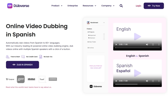 Dubbing AI  - Dubverse Online
