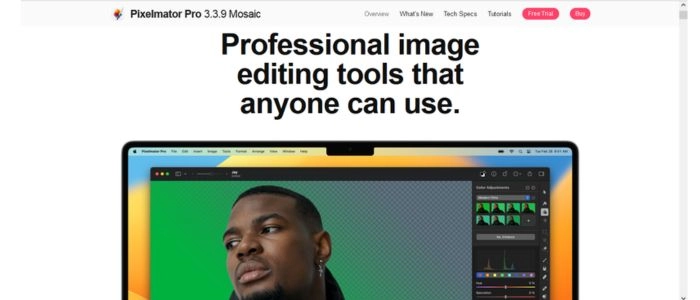 editar foto con Pixelmator Pro para Mac