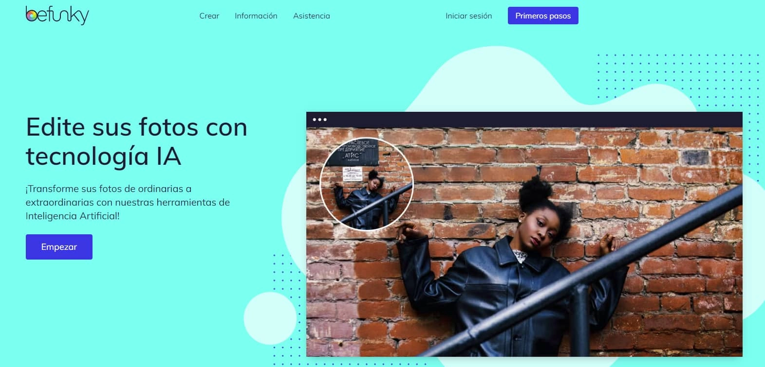 Editor de fotos con IA de BeFunky
