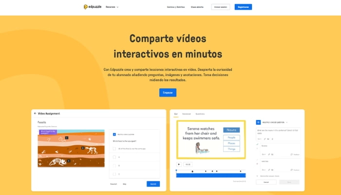ejemplo de plataformas de generacion automatica de ejercicios edpuzzle