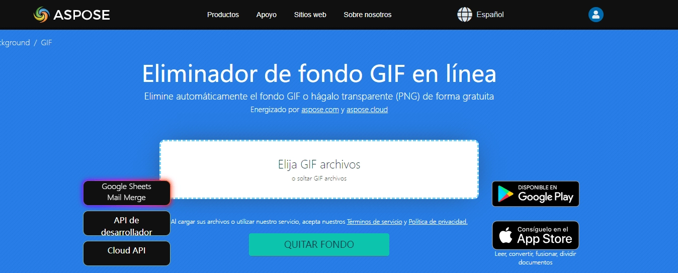 eliminar fondo de gif con aspose