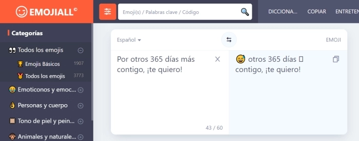 Emojiall - traductor de emojis a español