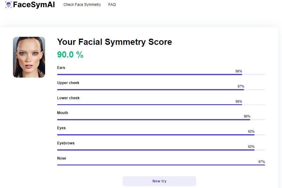 facesymai simetria del rostro