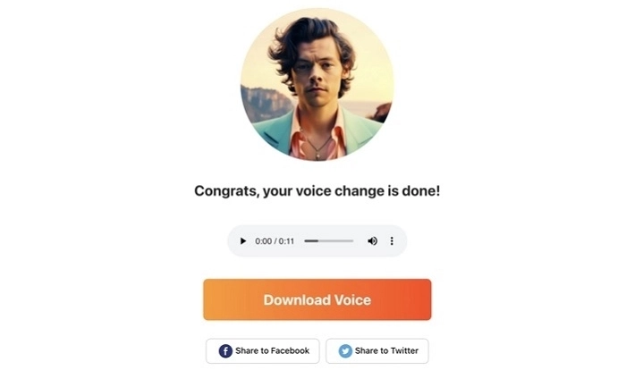FineShare - voz de Harry Styles paso 4