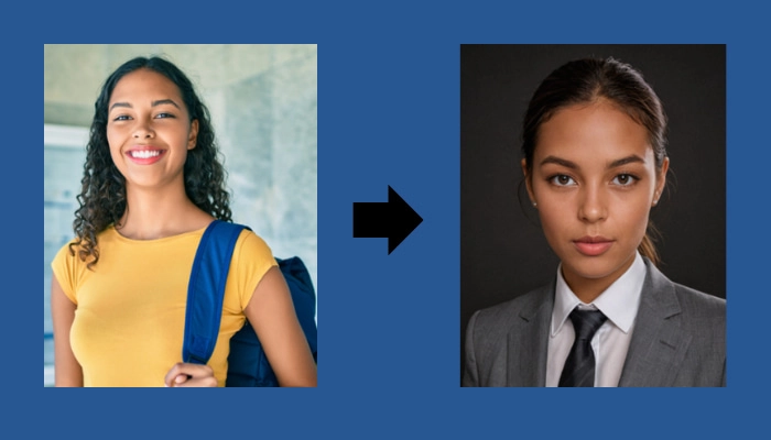 foto profesional con ia gratis hecho por vidnoz