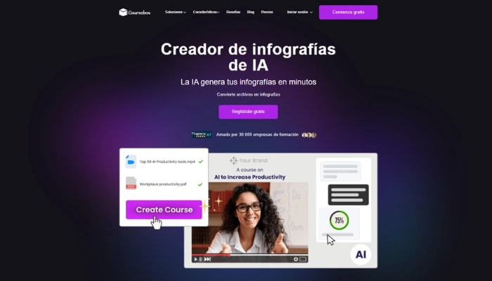 generador de infografias con ia gratis coursebox