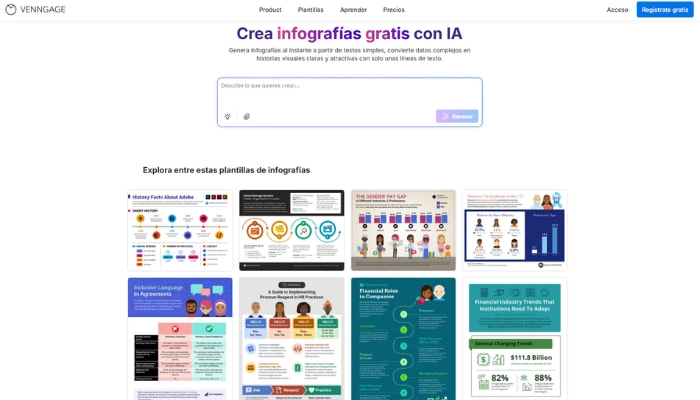 generador de infografias venngage