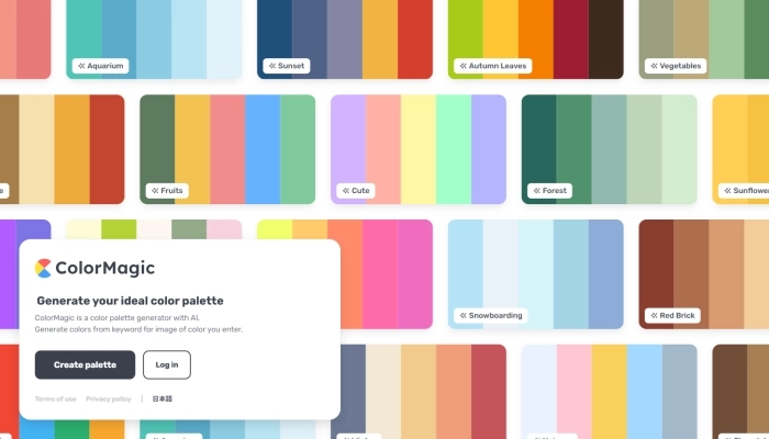 Generador de paletas de colores - ColorMagic