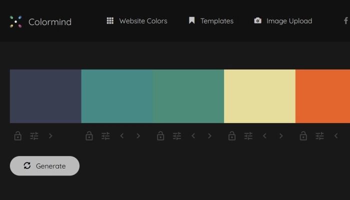 Generador de paletas de colores - ColorMind