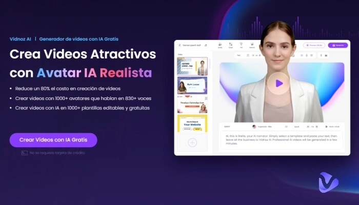 Crear videos coloreados con inteligencia artificial con Vidnoz AI