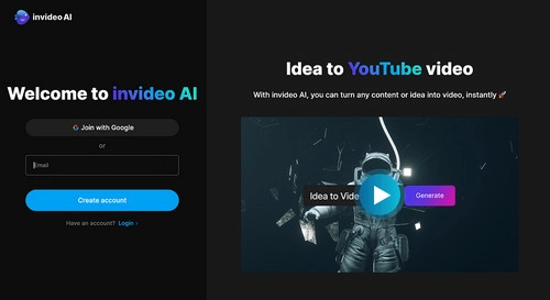 Generador de videos IA de Invideo