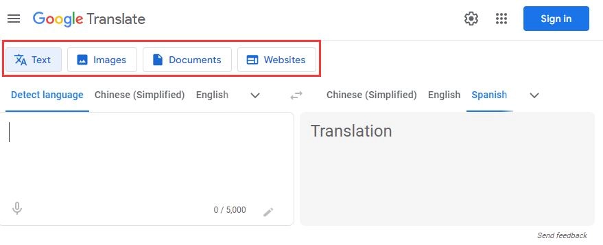 google translate traductor ai para textos