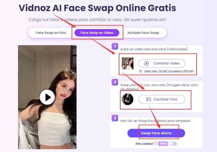 hacer kpop deepfake con vidnoz face swap
