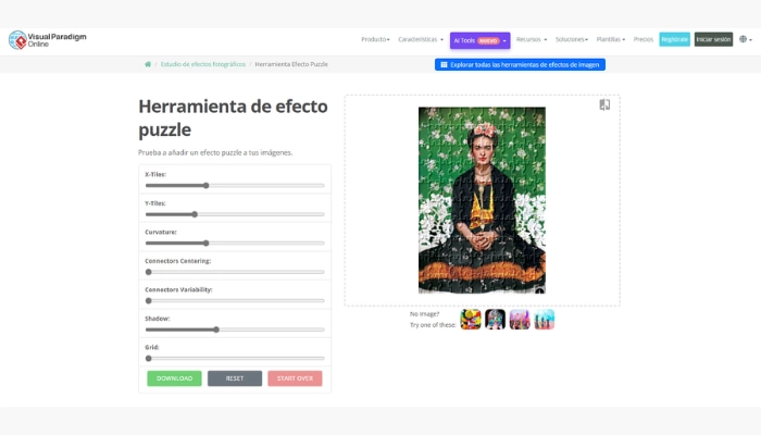hacer un puzzle de una imagen con Visual Program