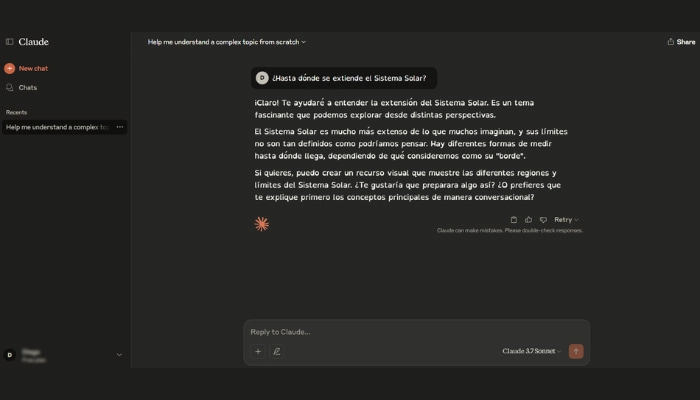 ia para responder preguntas claude