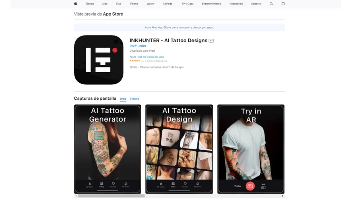 INKHUNTER Generador de Tatuajes