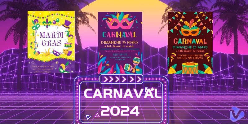 Feliz Carnaval 2024: Crea increíbles invitaciones de Carnaval con IA - Rápido y gratis