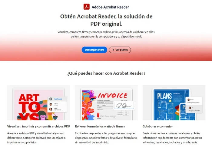 lector de documentos adobe acrobat reader