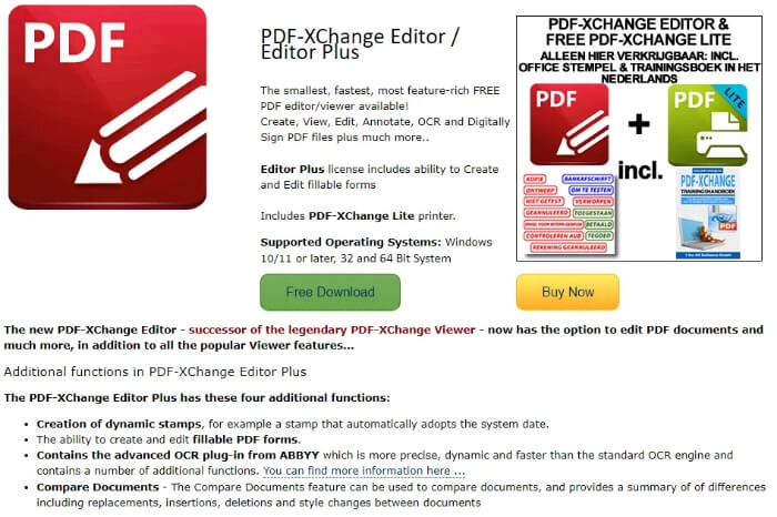 lector de documentos pdf xchange editor